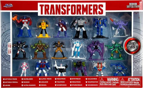 Miniatura 9 de Transformers - Juego de 18 figuras Wave 3 de 1.65 pulgadas fundidas a presión Nano Metalfigs, juguetes para niños y adultos