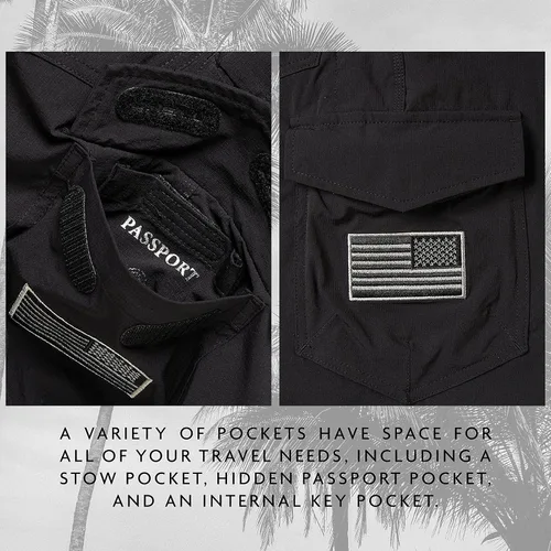 Miniatura 7 de O'NEILL Pantalones cortos híbridos GI Jack de 20 pulgadas para hombre, resistentes al agua, con cintura elástica, tela de secado rápido y bolsillos