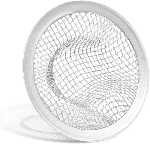 Miniatura 6 de Piutouyar Paquete de 2 coladores de acero inoxidable para fregadero de cocina, cesta de malla de 2 pulgadas de diámetro, filtro redondo grande