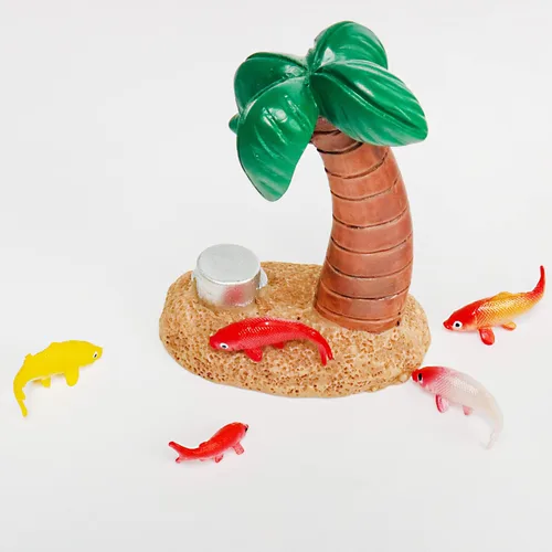 Miniatura 4 de X Hot Popcorn 40 piezas de peces en miniatura para manualidades, mini figuras de peces koi, pequeños peces de plástico en miniatura, suministros
