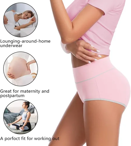 Miniatura 4 de Migbean Ropa interior de cintura alta para mujer, ropa interior para mujer, bragas para mujer, ropa interior de talla grande para mujer, bragas