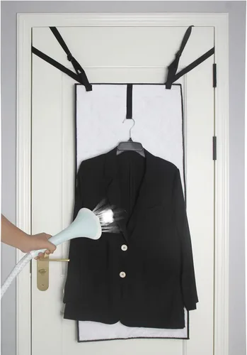Miniatura 3 de Almohadilla de prensa vertical de doble cara sobre la puerta para vaporizador de mano, con bolsa de ropa colgante para almacenamiento de armario