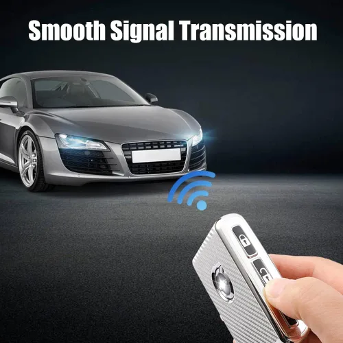 Miniatura 5 de Funda para llavero de automóvil con textura de fibra de carbono de TPU con llavero que se adapta a Volvo XC90, XC60, XC40, S60, S90, V90, V60