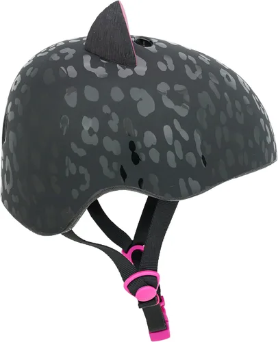 Miniatura 5 de Krash Girls Youth Bike Helmets Leopardo gatito negro