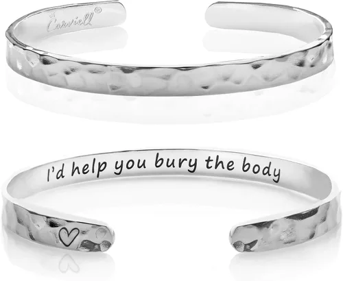 Miniatura 22 de Carviell Pulseras grabadas para mujer, inspiradoras, amistad, amor, mamá, hija, hermana, cristiana, graduación, conmemoración y regalos de boda, más