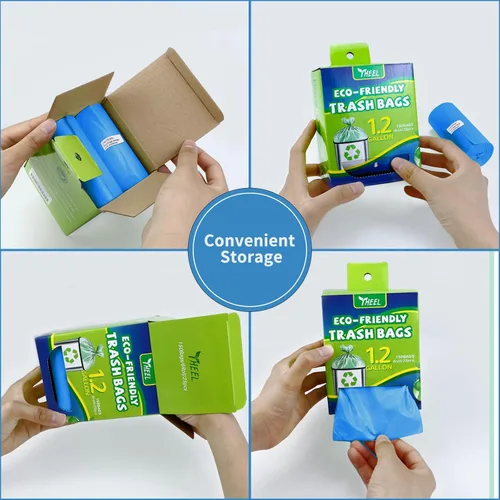 Miniatura 4 de Bolsas de basura pequeñas de 1.2 galones: Bolsas de basura pequeñas para bolsa de basura de baño, mini forros de basura para baño, dormitorio