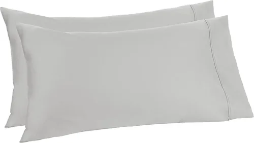 Miniatura 23 de Amazon Aware Juego de fundas de almohada 100% algodón orgánico de 300 hilos, color rubor, estándar, paquete de 2, 32 x 20 pulgadas