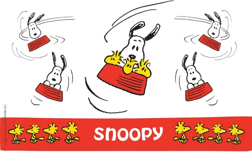 Miniatura 2 de Tervis Peanuts - Vaso aislado Snoopy con envoltura y tapa amarilla, 16 onzas, transparente