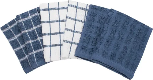 Miniatura 2 de Ritz Paños de cocina de felpa de algodón 100 % premium con diseño a cuadros - Altamente absorbentes, súper suaves, duraderos, 30,5 cm x 30,5 cm