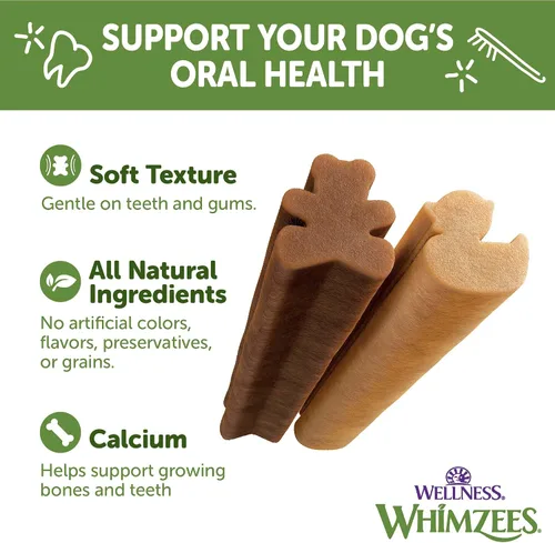 Miniatura 3 de WHIMZEES Wellness Golosinas Dentales para Cachorros, Tamaño Mediano y Grande Stick, (14 Unidades)