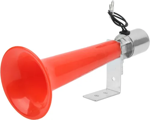 Miniatura 7 de Hupe Pfeife, bocina de aire turca de 12 V, silbato turco, bocina universal Moto Wolf de 24 V/12 V, silbato turco, rojo de 180 db, para automóviles