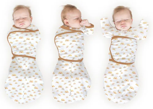 Miniatura 29 de SwaddleDesigns Saco Envolvente Omni de 6 Vías con Brazos Arriba para Recién Nacido, Más Opciones para Calmar el Reflejo de Sobresalto, Mejora
