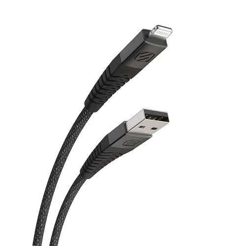 Miniatura 8 de Scosche i3B1SG-SP - Cable de carga Lightning trenzado con certificación MFi Strikeline Sync para todos los dispositivos Lightning, 1 pie, color negro