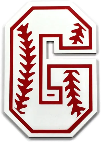 Letra de madera con temática deportiva para habitación de niño - Decoración de sala deportiva (béisbol)