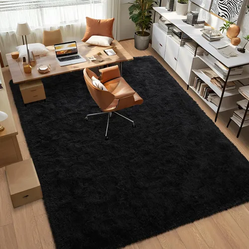 Miniatura 8 de Foxmas Alfombras de Área Suaves y Esponjosas para Dormitorio, Habitación de los Niños, Alfombra Lanuda de Felpa para Guardería, Alfombras Peludas