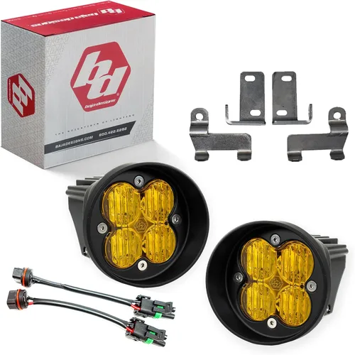 Baja Designs Squadron-R Sport - Kit de luces LED antiniebla para Toyota Tacoma 2012-24, Tundra 2014-24, 4Runner 2010-24, juego de 2 luces LED (lente