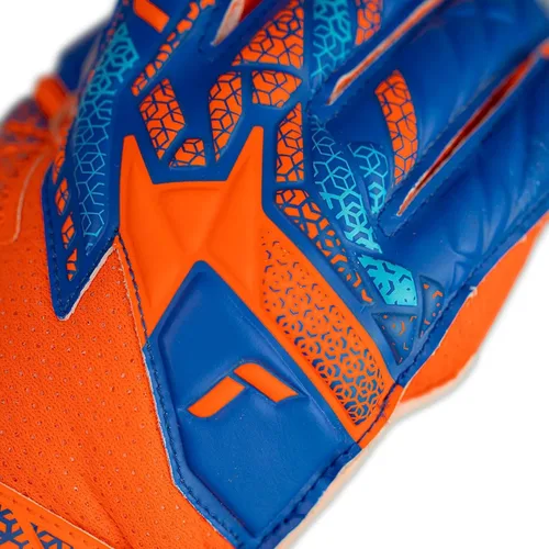 Miniatura 7 de Reusch Attrakt Starter Goalie Gloves, Soccer Goalkeeper Gloves Breathable, Flexible & Durable Adult Unisex Orange & Blue