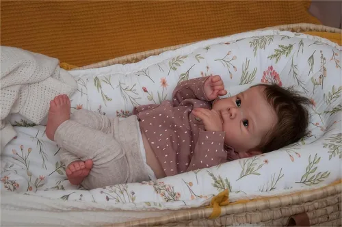 Miniatura 8 de Anano Muñecas Reborn de Bebé de Silicona de Cuerpo Completo - 18 pulgadas Muñeca Realista de Bebé Niña, Muñeca de Bebé de Silicona Completa