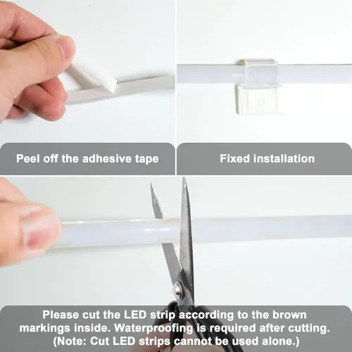 Miniatura 3 de SHUNLEE Tira de luz LED azul para barco de 20 pies, IP67 COB impermeable, luces LED de pontón marino, luces interiores de barco para pesca nocturna