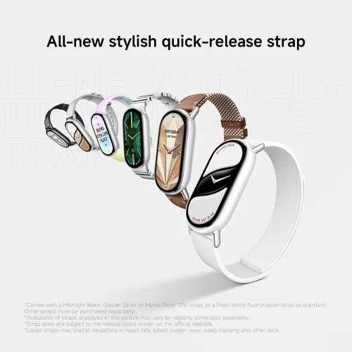 Miniatura 8 de XIAOMI Mi Smart Band 10 (2025) versión global, pantalla AMOLED de 1.72 pulgadas, 21 días de duración de la batería, pantalla táctil, rastreador