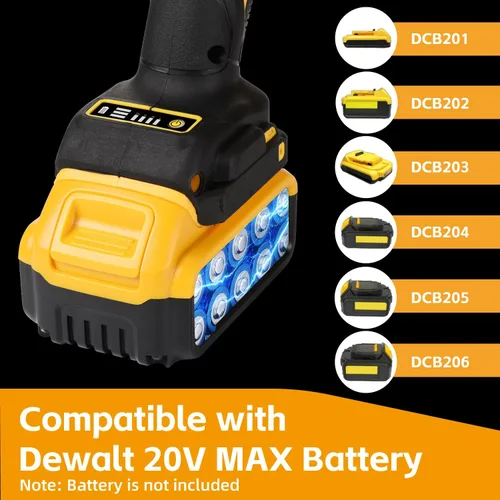 Miniatura 5 de Amoladora angular inalámbrica compatible con batería Dewalt 20V Max (SIN batería) (SIN ruedas) Amoladora angular sin escobillas de 4-1/2