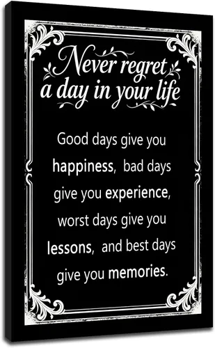 Miniatura 19 de Motivational Wall Art 1% Better Every Day Quote Framed Canvas Poster Inspirational Wall Decor for Office Gym Study Room Small Size Growth Mindset