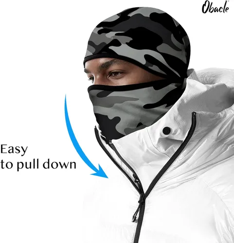 Miniatura 128 de Obacle Pasamontañas para hombres y mujeres, para invierno, clima frío, esquí, ciclismo, caza