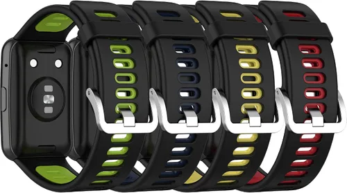 Miniatura 8 de Correa deportiva de repuesto compatible con Huawei Watch Fit Special Edition para mujeres y hombres, pulseras de silicona transpirable, ajustables