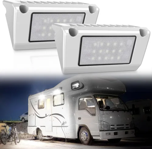 Miniatura 10 de Luz LED para porche exterior de casa rodante, impermeable, 10-30 V CC, baja corriente, accesorio de iluminación de 13 pulgadas, 90 W, 2800 lúmenes