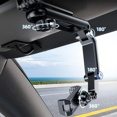 Miniatura 2 de 360 ° giratorio Sun Visor Teléfono titular para coche Multifuncional Sun Visor Teléfono Celular Soporte para iPhone para Samsung para Android