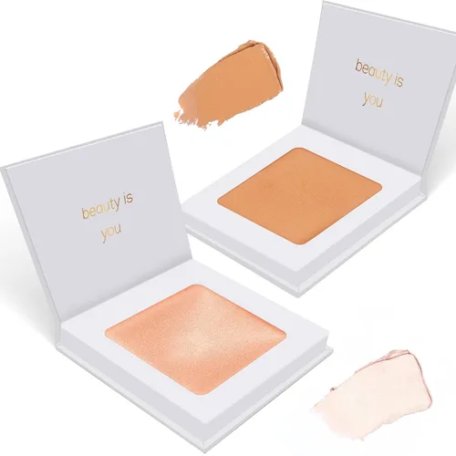 Miniatura 2 de Carlucce Curve Cream (Awaken) Crema multiusos 3 en 1 para resaltar, contornear y base de ojos, maquillaje y cuidado de la piel en uno, vegano