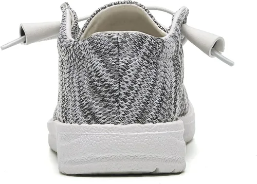 Miniatura 4 de Betrue Zapatos náuticos ligeros para mujer, mocasines casuales para mujer, zapatos de cubierta para mujer, zapatos de lona transpirables para mujer