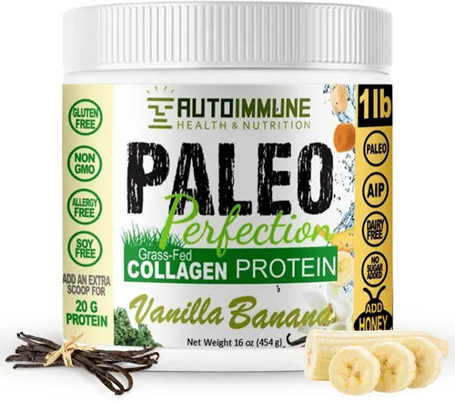 Miniatura 17 de Paleo Perfection - Polvo de proteína de colágeno de carne de res alimentada con pasto de chocolate doble sin estevia - Paleo, Keto, SCD, AIP