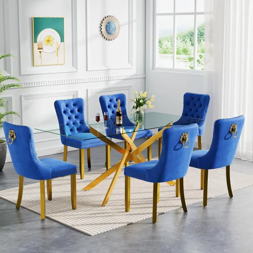 Miniatura 32 de HomVent Juego de mesa de comedor redonda de vidrio de 3 piezas, juego de mesa de comedor de vidrio templado para 2 mesas de cocina con 2 sillas