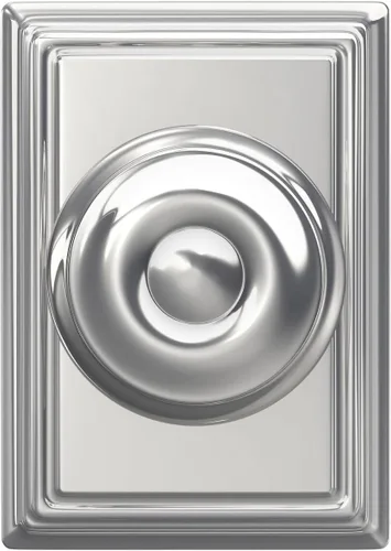 Miniatura 7 de SCHLAGE Lock Company F10GEO625ADD Colección Addison SCHLAGE - Pomo de paso, cromo brillante Cromado brillante