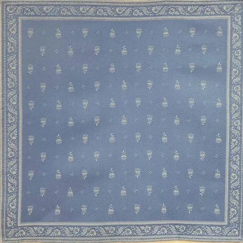 Amelie Michel Servilleta francesa de jacquard en Durance, azul claro, resistente a las manchas, fácil cuidado, lavable a máquina, fabricada en