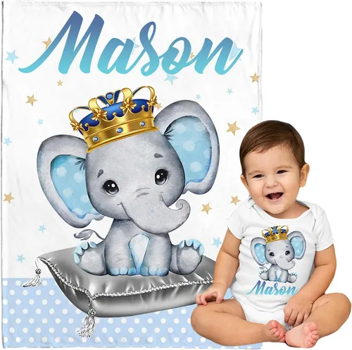 Miniatura 18 de Manta de bebé personalizada con nombre personalizado de astronauta para niños y niñas, manta de bebé personalizada con nombre para bebés, recién