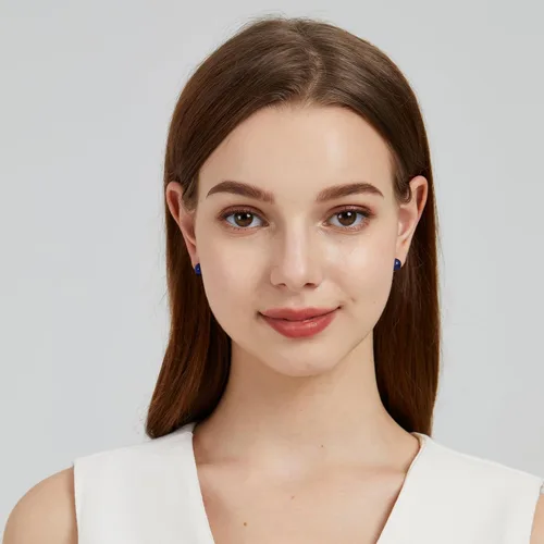 Miniatura 69 de Natural Stone Stud Earrings for Women 8mm Sterling Silver Genuine Gemstone Earrings Handmade Sterling Silver Crystal Stud Earrings for Women