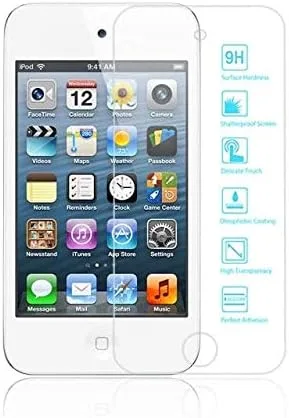 eTECH Colección [2 unidades] Protector de pantalla de vidrio templado compatible con/para Apple iPod Touch 4ª generación – transparente transparente