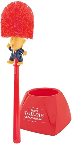 Fairly Odd Novelties Donald Trump - Escobilla para inodoro, diseño de elefante, regalo político, color rojo