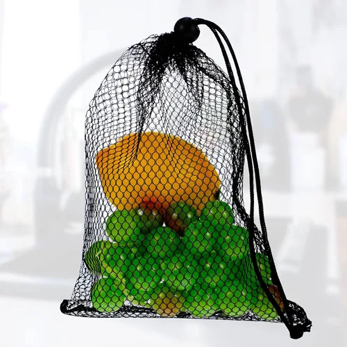 Miniatura 6 de TecUnite 10 Piezas Bolsas de Malla con Cordón Bolsas de Lavandería Grandes de Malla de Nailon Bolsa de Malla para Regalo Apta para Lavavajillas