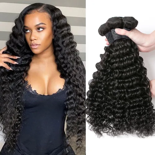 Miniatura 14 de Cabello humano rizado con cierre de encaje de 4 x 4, cabello humano prearrancado Jerry rizado ondulado 12A sin procesar brasileño virgen cierre