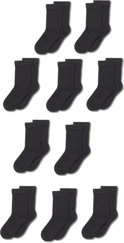 Amazon Essentials Calcetines de algodón unisex para niños y niños pequeños, 10 pares
