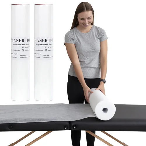 Miniatura 8 de Funda Desechable para Cama de Masaje - Material Desechable No Tejido - Ideal para Spa, Mesa de Masaje, Tatuaje, Mesa de Depilación con Cera