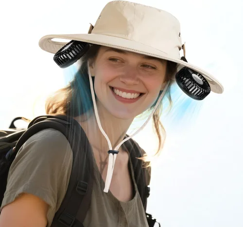 Miniatura 10 de AMACOOL Bucket Hat Fan, Gifts for Him Father Dad Husband, Fishing Essentials for Women Men Camping Hiking Beach Gardening