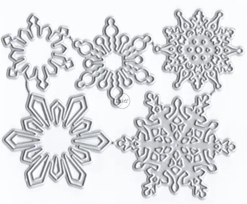 Miniatura 26 de DzIxY Hermosos troqueles de corte de metal con estrellas de árbol de Navidad para hacer tarjetas, juegos de troqueles de papel para grabar, álbum