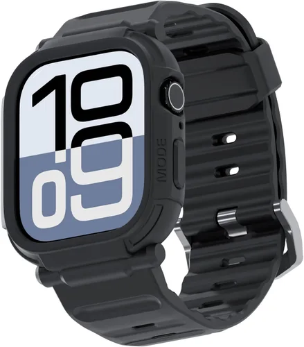 Miniatura 17 de elkson Quattro Pro Series Rugged para Apple Watch Ultra 3 2 1 Band Case de 1.732 pulgadas (1.929 in), protector de pantalla de vidrio templado