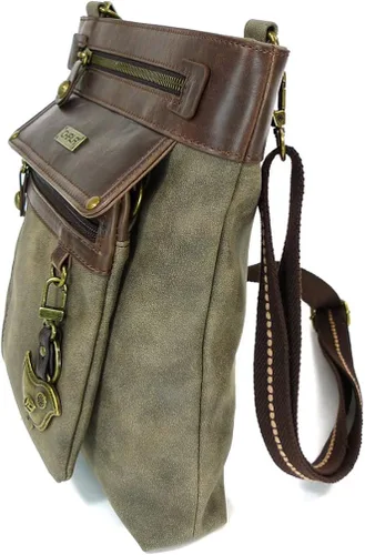 Miniatura 7 de CHALA GEMINI Bolso bandolera de lona para regalo, color gris piedra