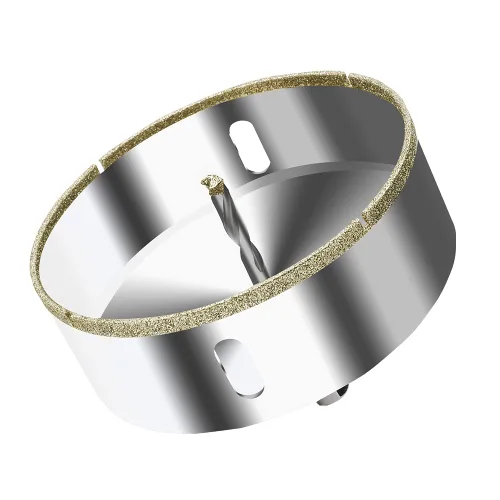Miniatura 12 de ASNOMY Sierra perforadora de diamante de 2 pulgadas (1.969 in) con broca piloto, sierra de agujero recubierta de punta de diamante de 2 pulgadas