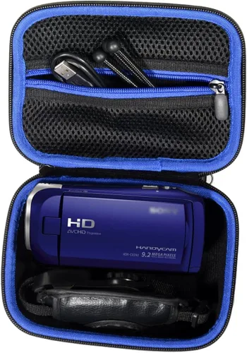 Miniatura 3 de Funda semidura para videocámara Sony HD HDRCX405, HDRCX440 Handycam; Canon VIXIA HF R800, Panasonic HC-V180K y Kimire HD Recorder, funda rígida